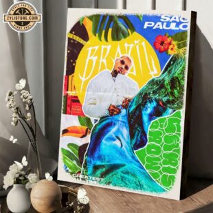 Chris Brown Sensational Brazil Poster Canvas