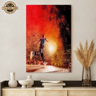 Coldplay Melbourne Muisc Tour Poster Canvas