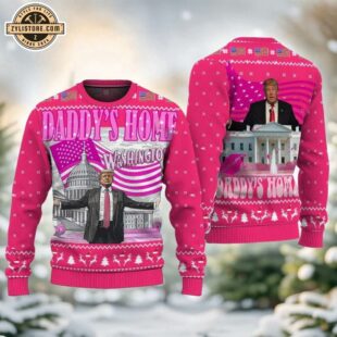 Daddy’s Home White House Trump Won 2024 Christmas Ugly Sweater