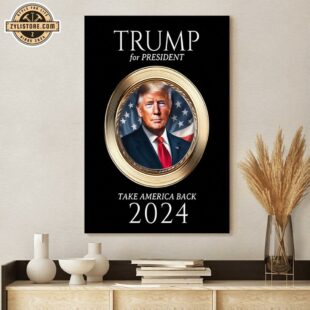 Donald Trump 2024 President Poster Canvas