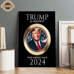 Donald Trump 2024 President Poster Canvas