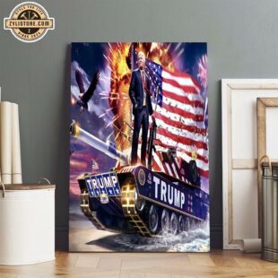 Donald Trump 2024 Win Poster Canvas