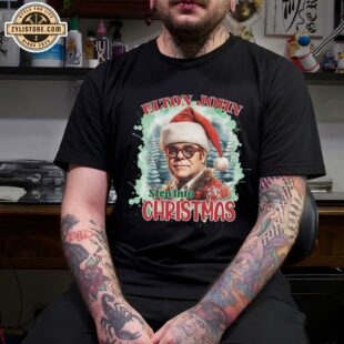 Elton John Step Into Christmas Signature 2024 Unisex T-Shirt