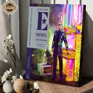 Elton’s New ‘Farewell Yellow Brick Road’ Tour Poster Canvas