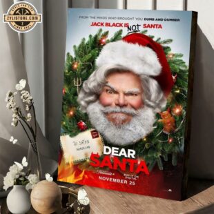 Farrelly Brothers Dear Santa Starring Jack Black as Satan Nov 25 Poster Canvas