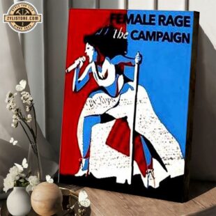 Female Rage Campaign We The People Mic Mute Hand Poster Canvas