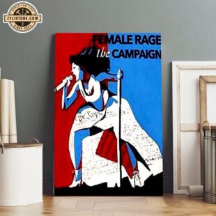 Female Rage Campaign We The People Mic Mute Hand Poster Canvas