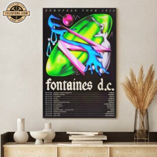 Fontaines D.C European Tour 2024 Poster Canvas