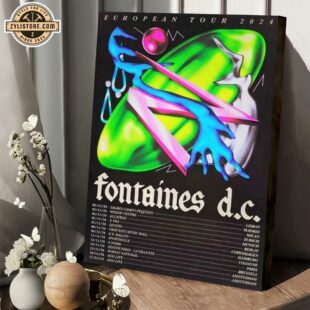 Fontaines D.C European Tour 2024 Poster Canvas