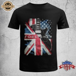 Foreigner Flags And Guitar Unisex T-Shirt