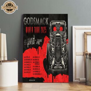 Godsmack Tour 2025 Music Poster Canvas