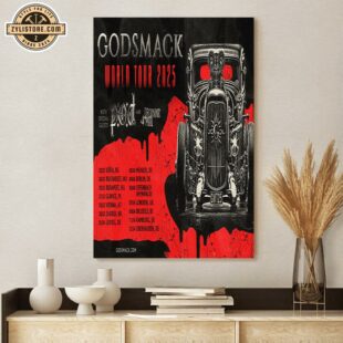 Godsmack Tour 2025 Music Poster Canvas