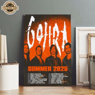 Gojira Summer 2025 Istanbul And Vilnius Poster Canvas