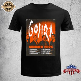 Gojira Summer 2025 Istanbul And Vilnius Unisex T-Shirt