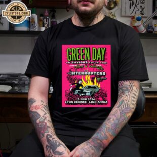 Green Day Saviors 2024 World Tour Lyon LDLC Arena Unisex T-Shirt