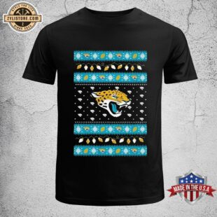 Jacksonville Jaguars Holiday Lights Merry Christmas 2024 Unisex T-Shirt