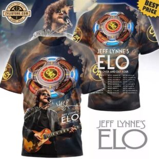 Jeff Lynne Elo Signatures All Over Print T-Shirt