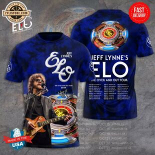 Jeff Lynne ELO The Over And Out Tour Music All Over Print T-Shirt