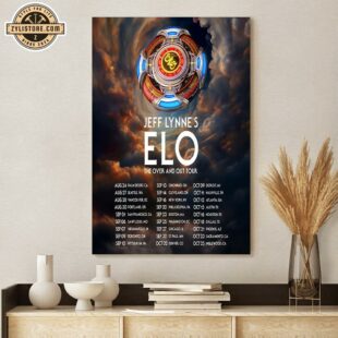 Jeff Lynne’s ELO The Over And Out Tour Music Poster Canvas