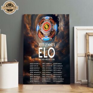 Jeff Lynne’s ELO The Over And Out Tour Music Poster Canvas