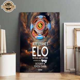 Jeff Lynne’s ELO The Over And Out Tour October 16 Toyota Center Poster Canvas