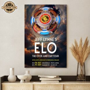 Jeff Lynne’s ELO The Over And Out Tour Poster Canvas