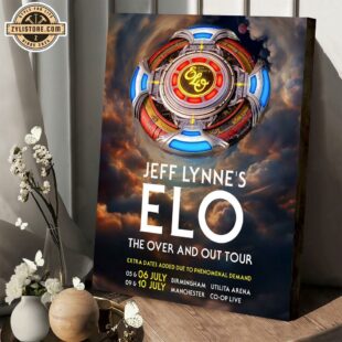 Jeff Lynne’s ELO The Over And Out Tour Poster Canvas