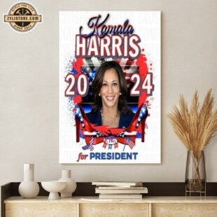 Kamala Harris 2024 for President Poster Canvas