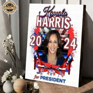 Kamala Harris 2024 for President Poster Canvas