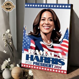 Kamala Harris For President 2024 America Poster Canvas