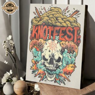 Knotfest Exploding Goat Skull Poster Canvas