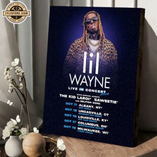 Lil Wayne Live In Concert 2024 Mini Tour October Poster Canvas Wall Decor