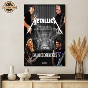 M72 Metallica 2025 In Australia & New Zealand Poster Canvas