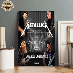 M72 Metallica 2025 In Australia & New Zealand Poster Canvas