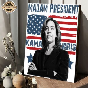 Madam President Kamala Harris 2024 Poster Canvas