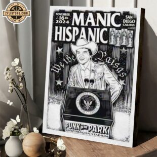 Manic Hispanic Show Punk In The Park November 16 San Diego Poster Canvas