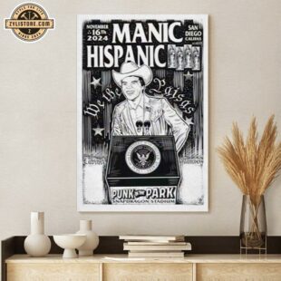 Manic Hispanic Show Punk In The Park November 16 San Diego Poster Canvas