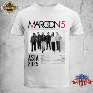 Maroon 5 Asia 2025 Music Tour Unisex T-Shirt