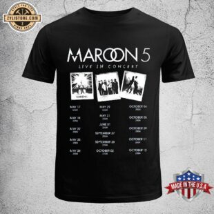 Maroon5 M5 Live In Concert Unisex T-Shirt