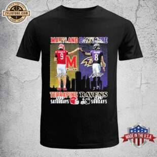 Maryland Terrapins On Saturdays Baltimore Ravens On Sundays Unisex T-Shirt