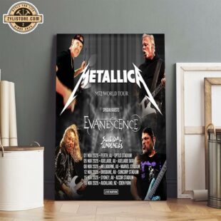 Metallica M72 2025 In Australia & New Zealand Poster Canvas