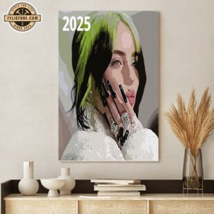 Music 2025 Billie Eilish Poster Canvas