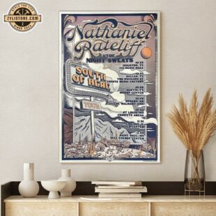 Nathaniel Rateliff & The Night Sweats Tour South Of Here 2024 Poster Canvas