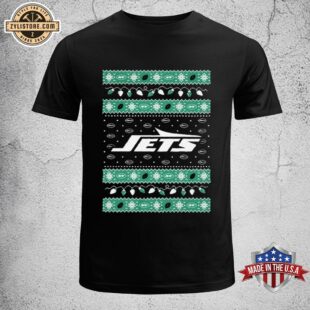 New York Jets Holiday Lights Merry Christmas 2024 Unisex T-Shirt