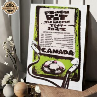 Peach Pit February Tour 2025 Poster Canvas