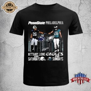 Penn State Nittany Lions And Philadelphia Eagles On Saturday On Sundays NFL Unisex T-Shirt