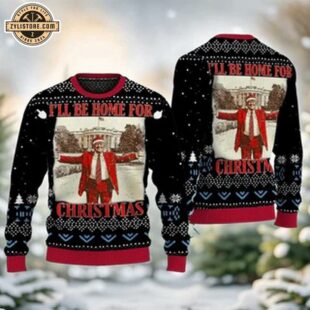 President Trump 45 47 I’ll Be Home for Christmas Ugly Sweater