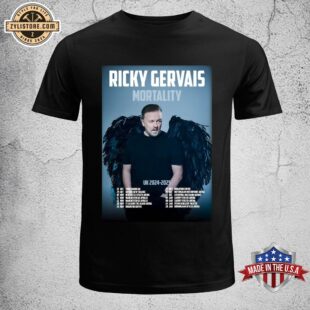 Ricky Gervais Mortality 2024-2025 UK Tour Unisex T-Shirt