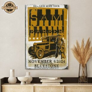 Sam Barber Tour Nov 6 2024 The Bluestone Columbus, OH Poster Canvas1