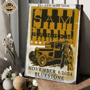 Sam Barber Tour Nov 6 2024 The Bluestone Columbus, OH Poster Canvas1